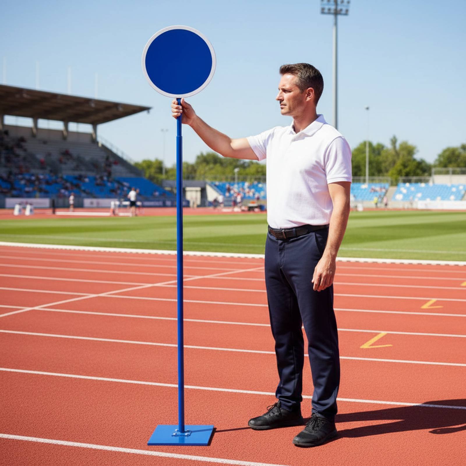 Sports Equipment That Starts With A - Podest startowy do lekkoatletyki, pogrubiony stojak