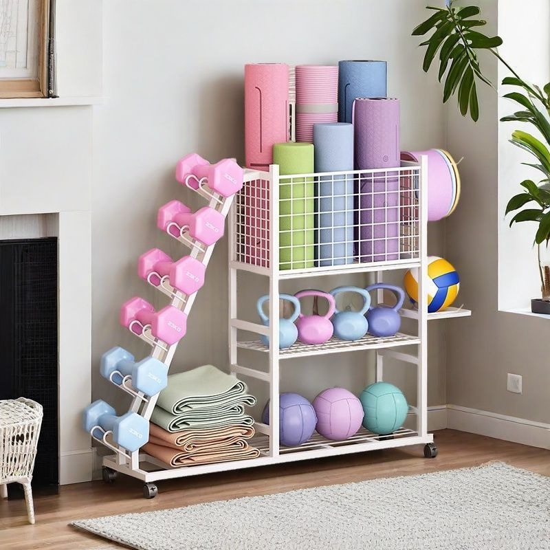 Przenośny, na kółkach, organiz – Sports Equipment Organizer Rack recenzja i cena